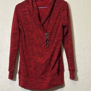 Messic M Red Sweater with Hood